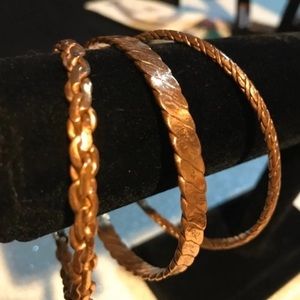 Copper handmade bracelets - 3 designs